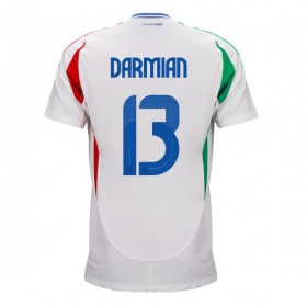 Italia Matteo Darmian #13 Borte skjorte EM 2024 Kortermet